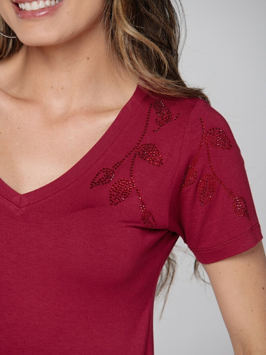 T-shirt Vibrante Strass - Divina Garota