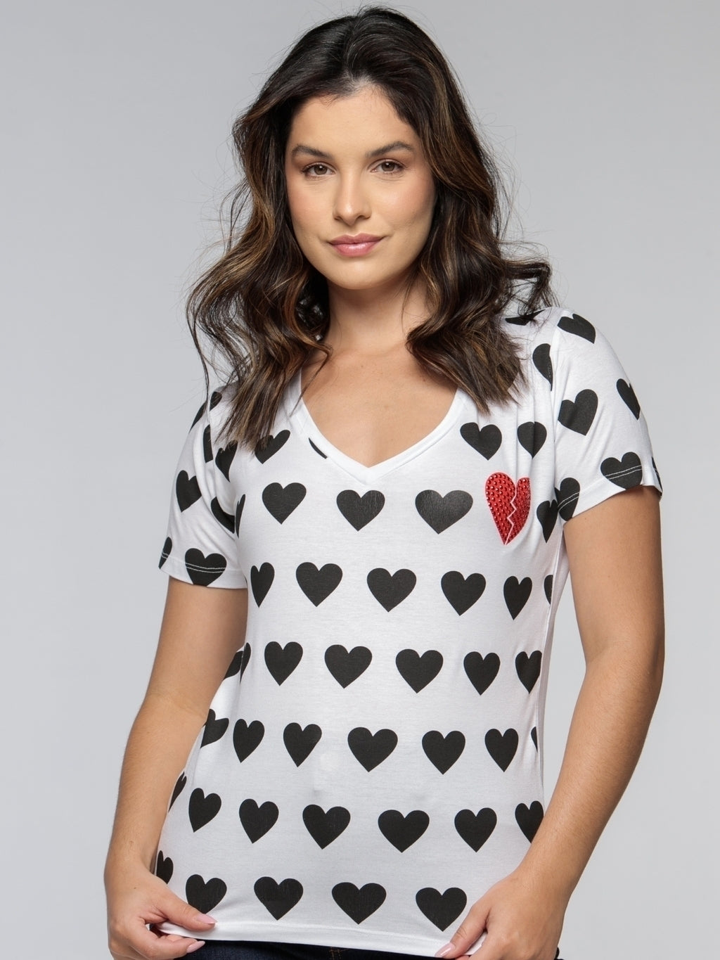 T-shirt Corações - Divina Garota