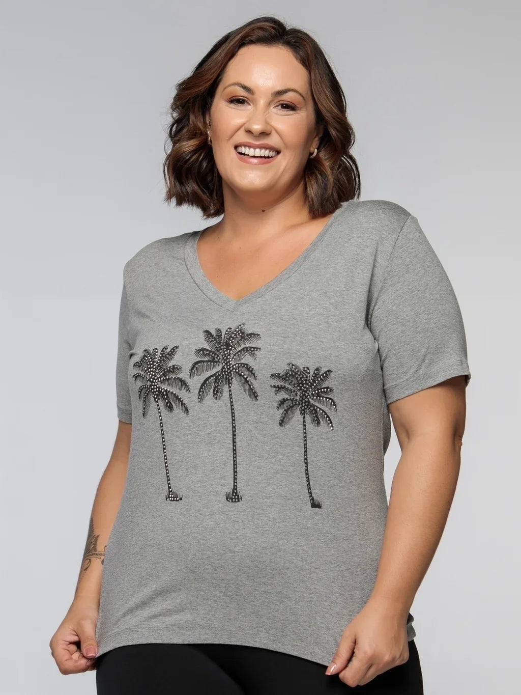 T-shirt Estampada Coqueiros - Divina Garota