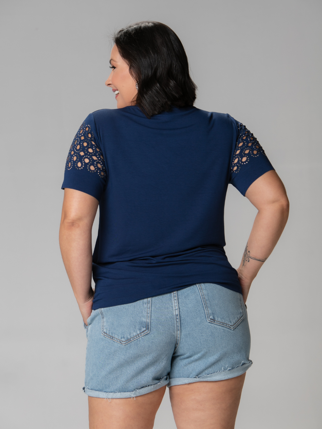 T-shirt Mosaico Strass