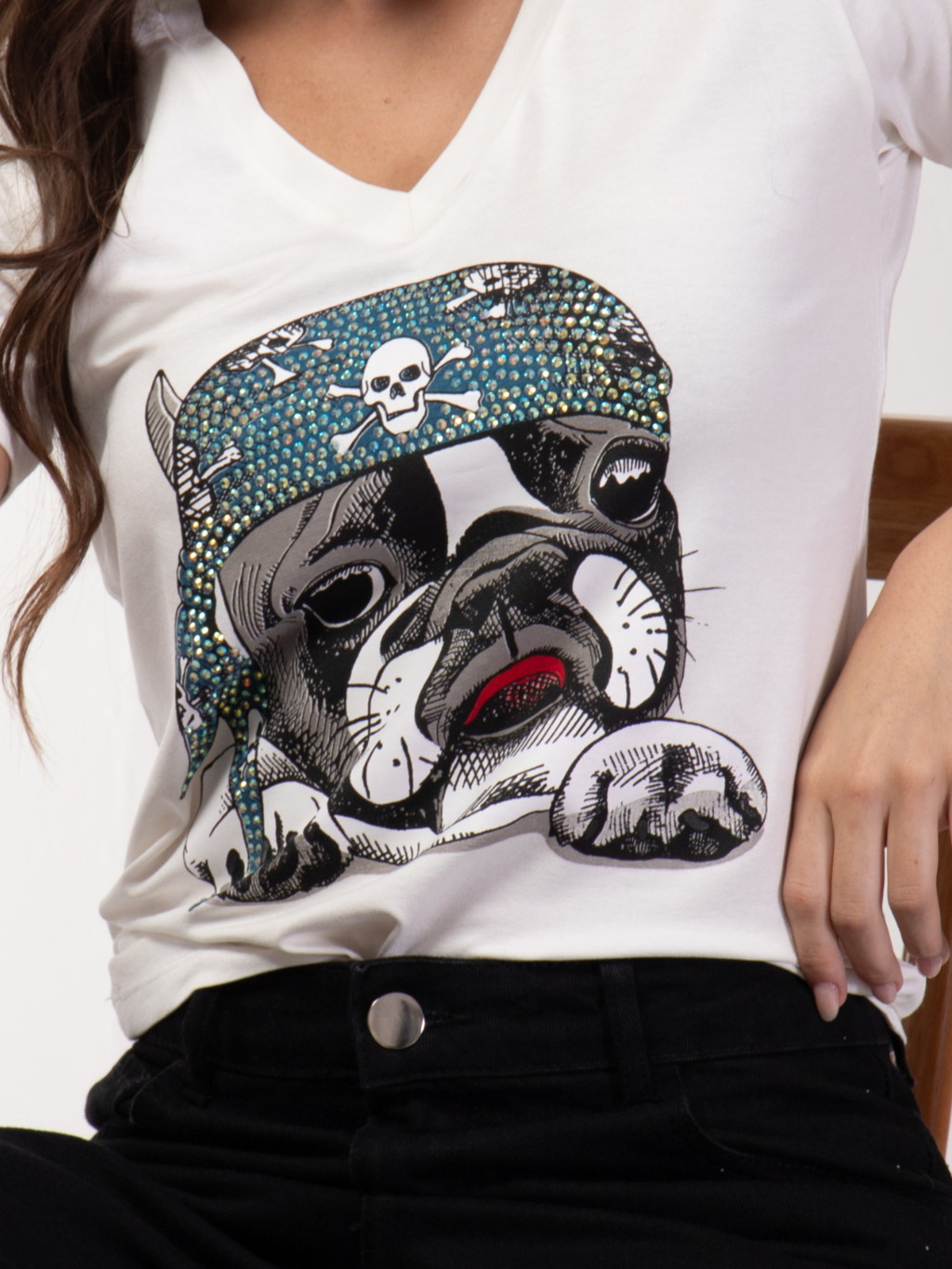T-shirt Bandana Dog - Divina Garota