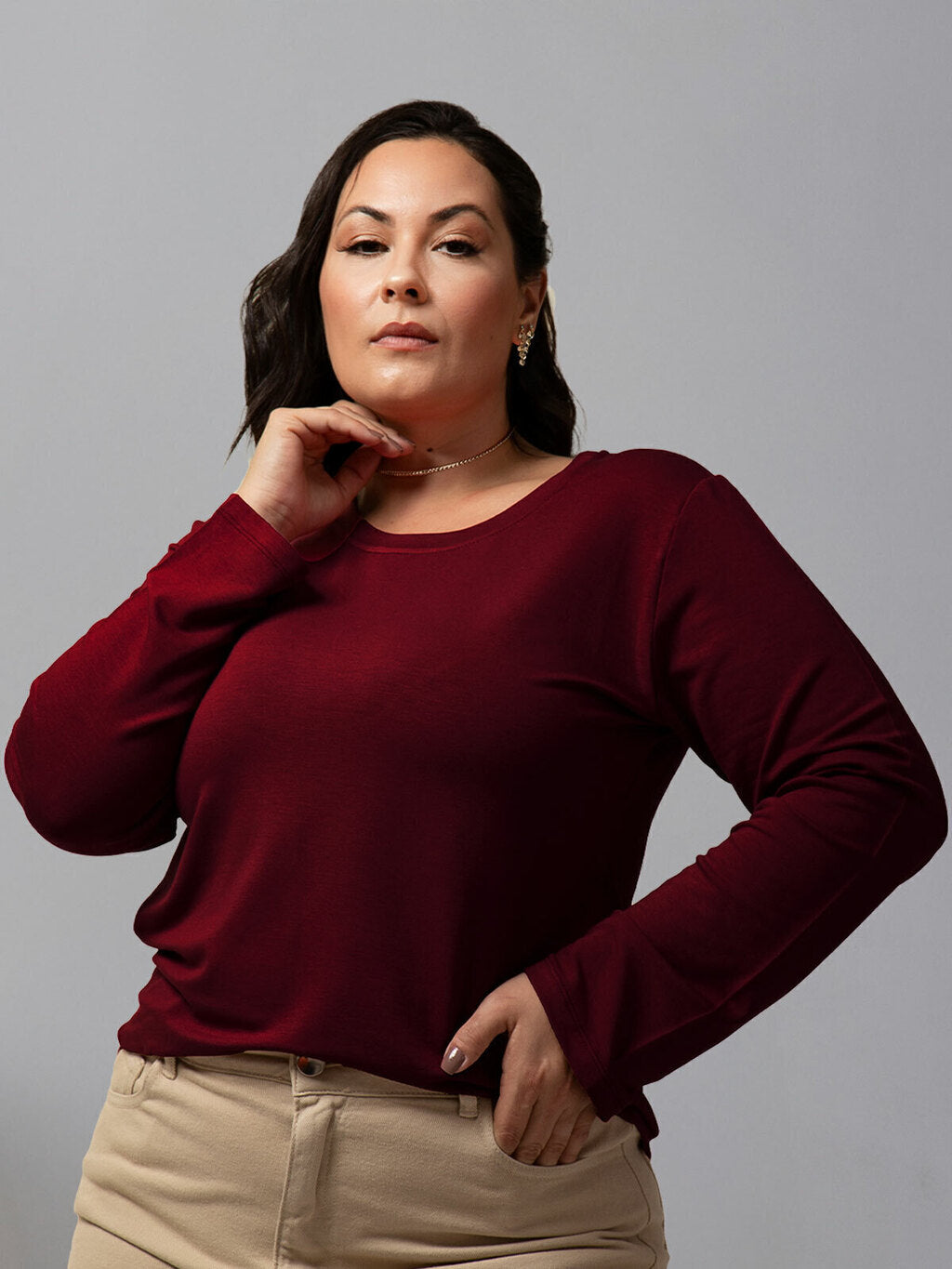 Blusa Manga Longa Essencial - Divina Garota