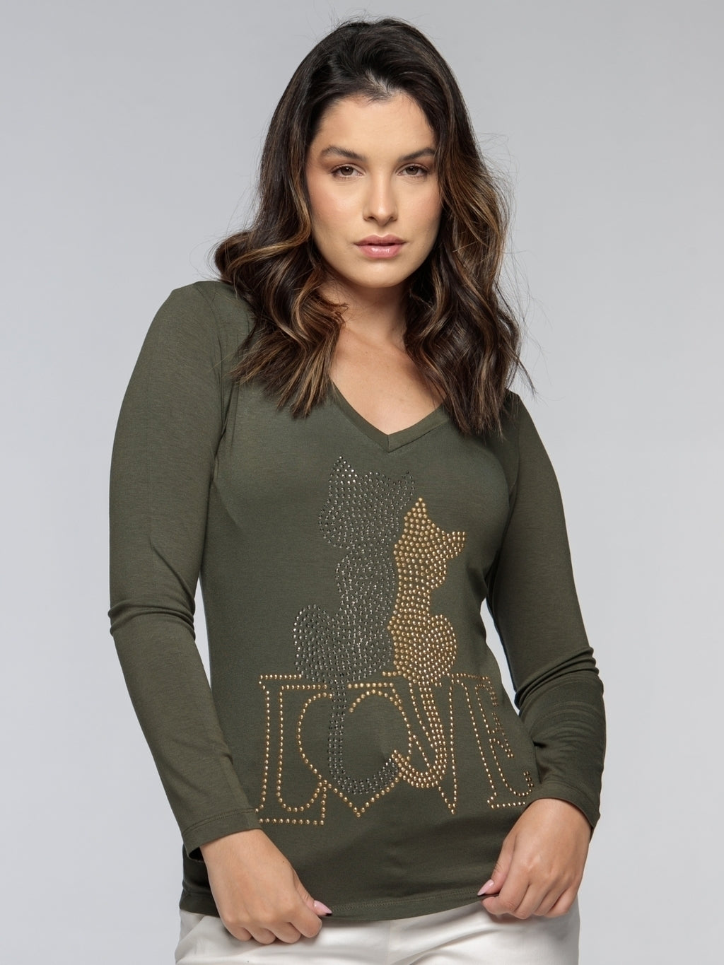 Manga Longa Cat Love - Divina Garota