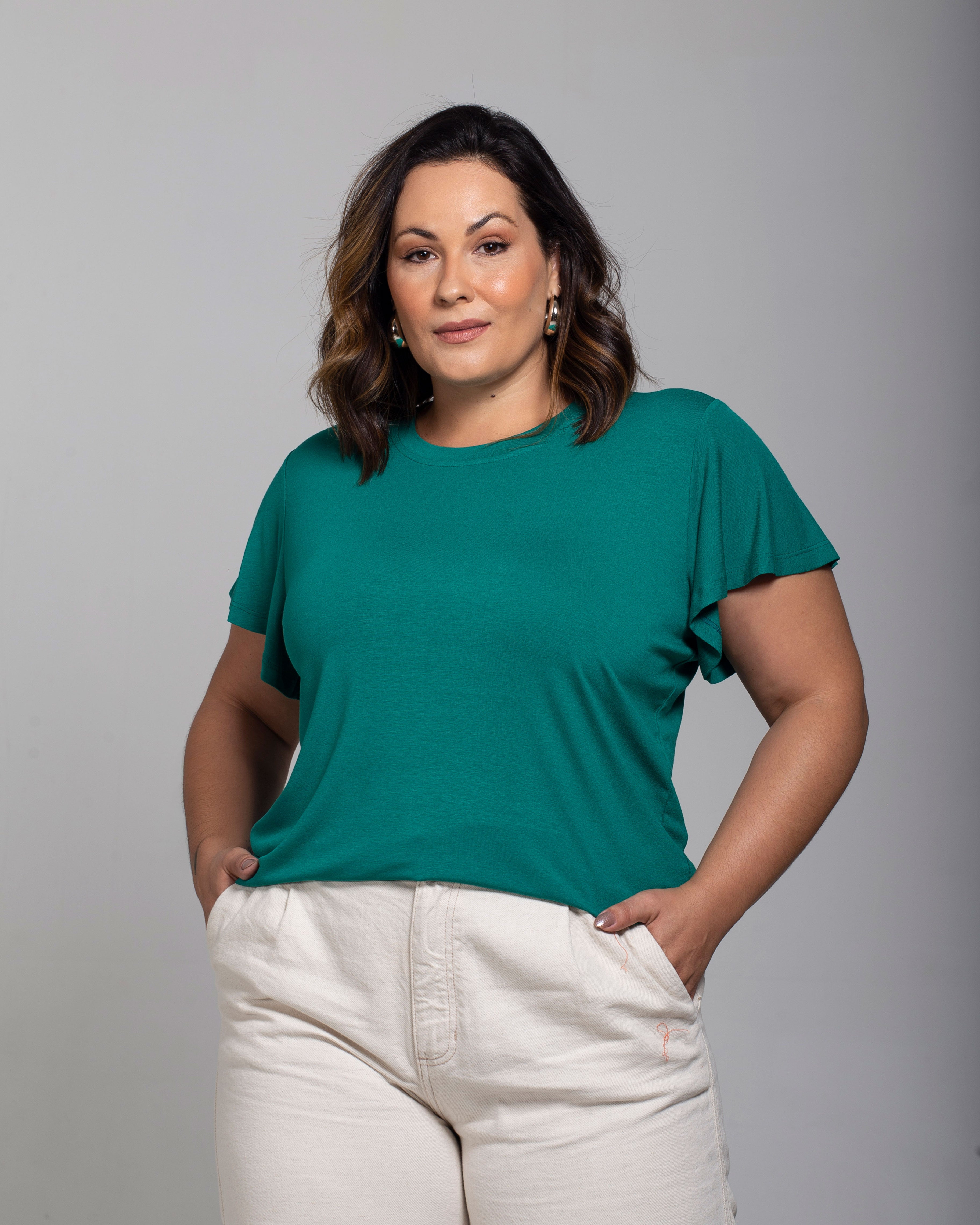 Blusa Essencial Manga Sino - Divina Garota