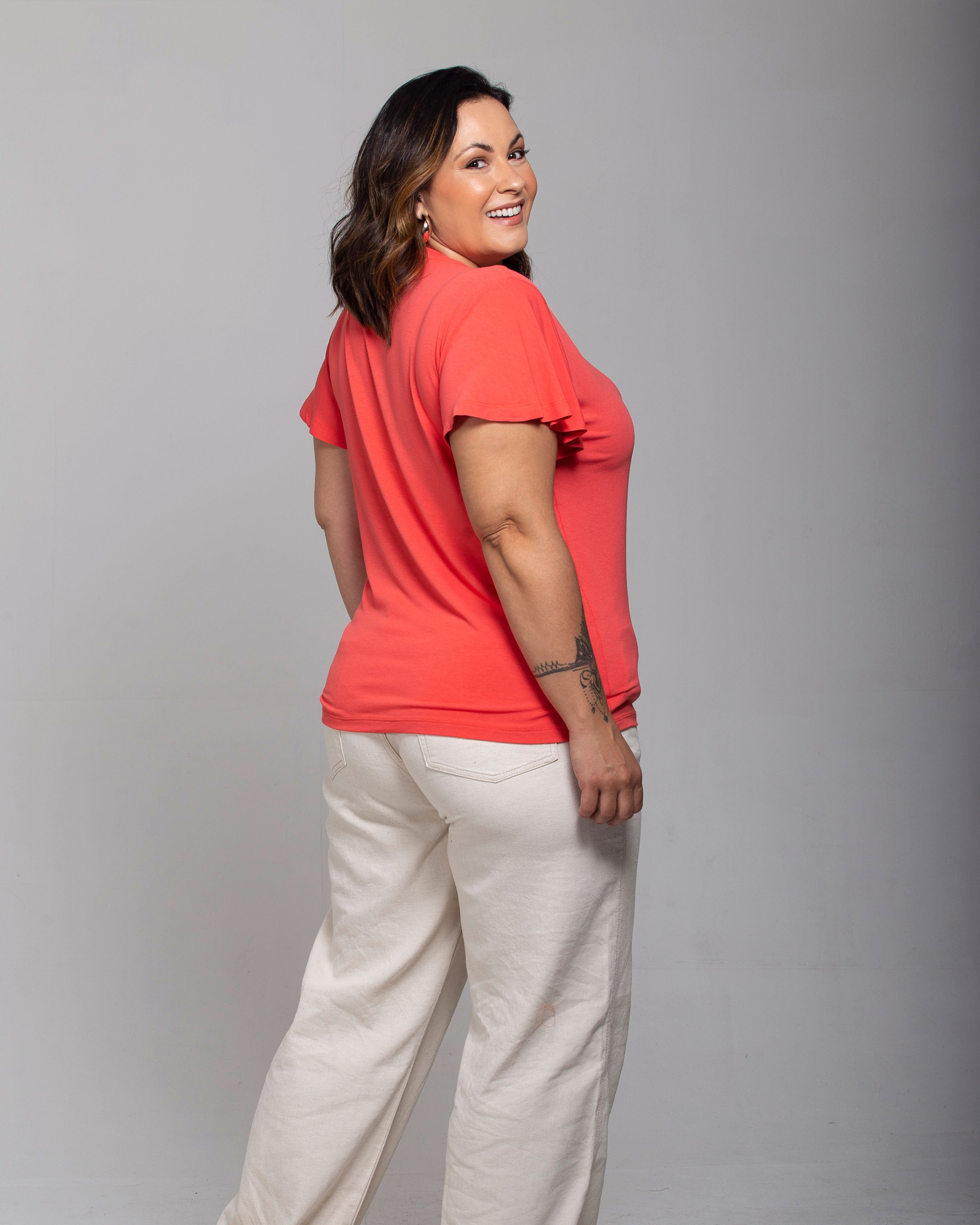 Blusa Essencial Manga Sino - Divina Garota