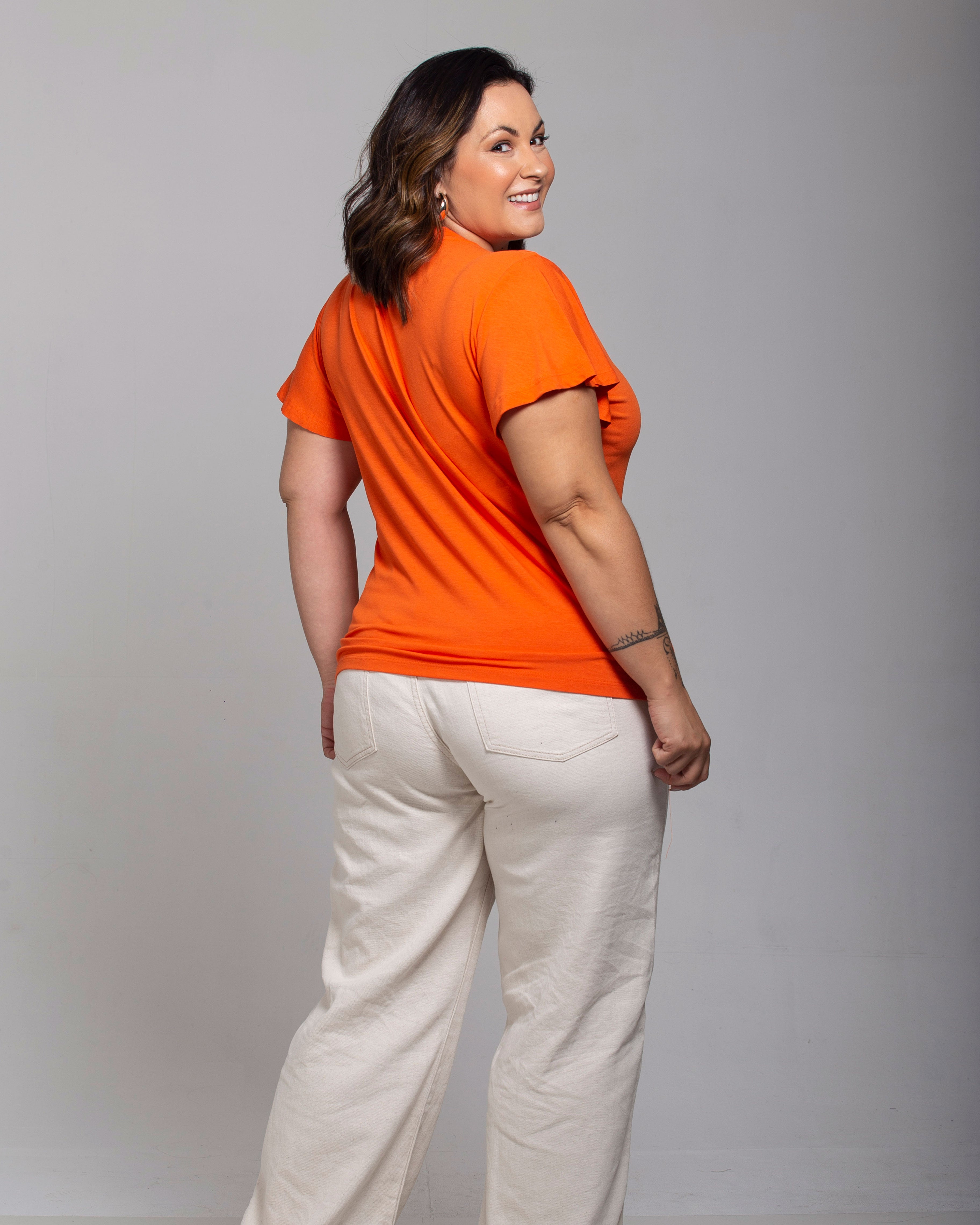 Blusa Essencial Manga Sino - Divina Garota