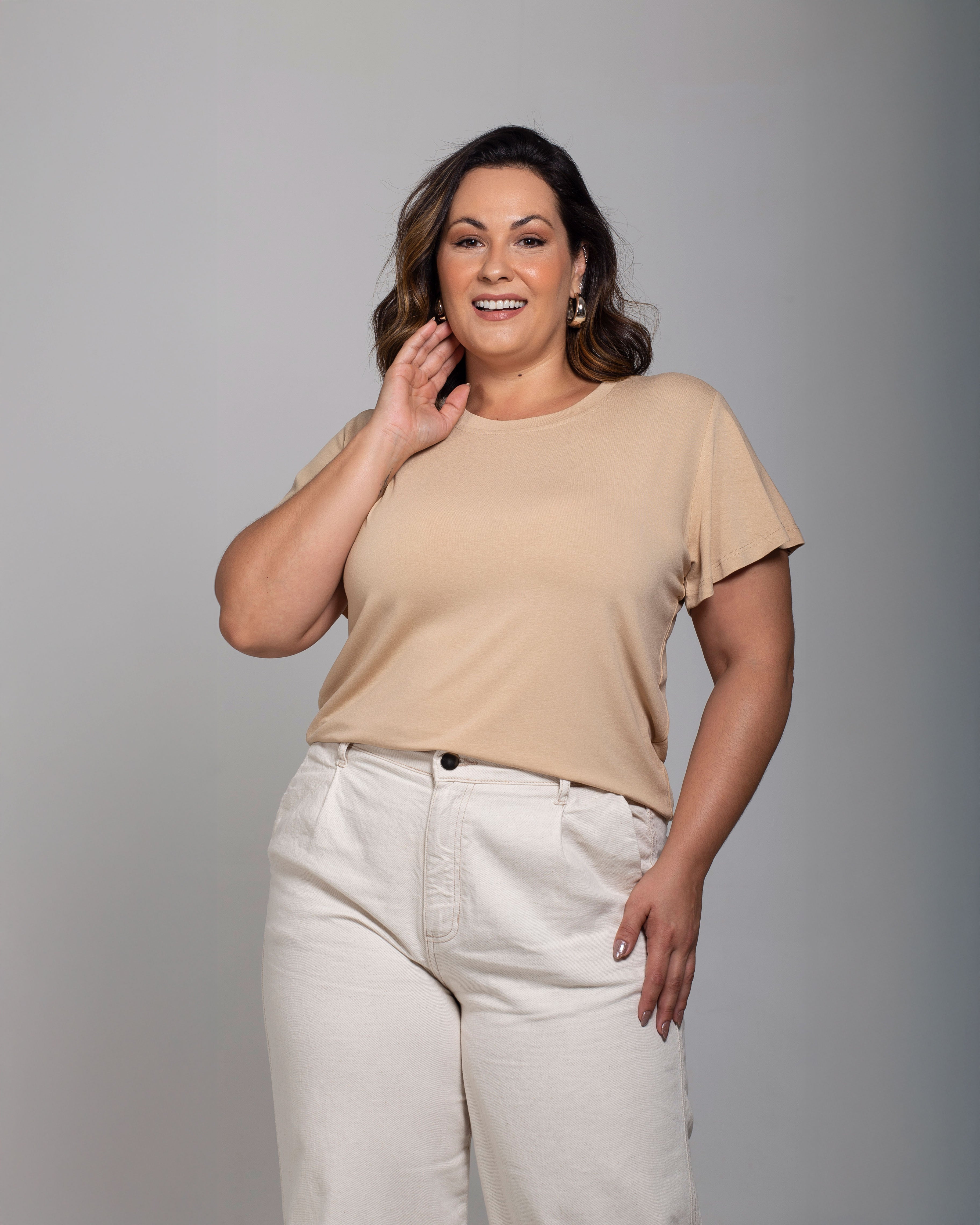 Blusa Essencial Manga Sino - Divina Garota
