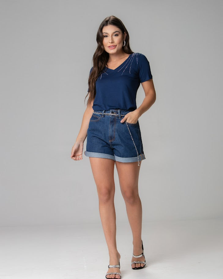 T-shirt Arabesco Strass - Divina Garota