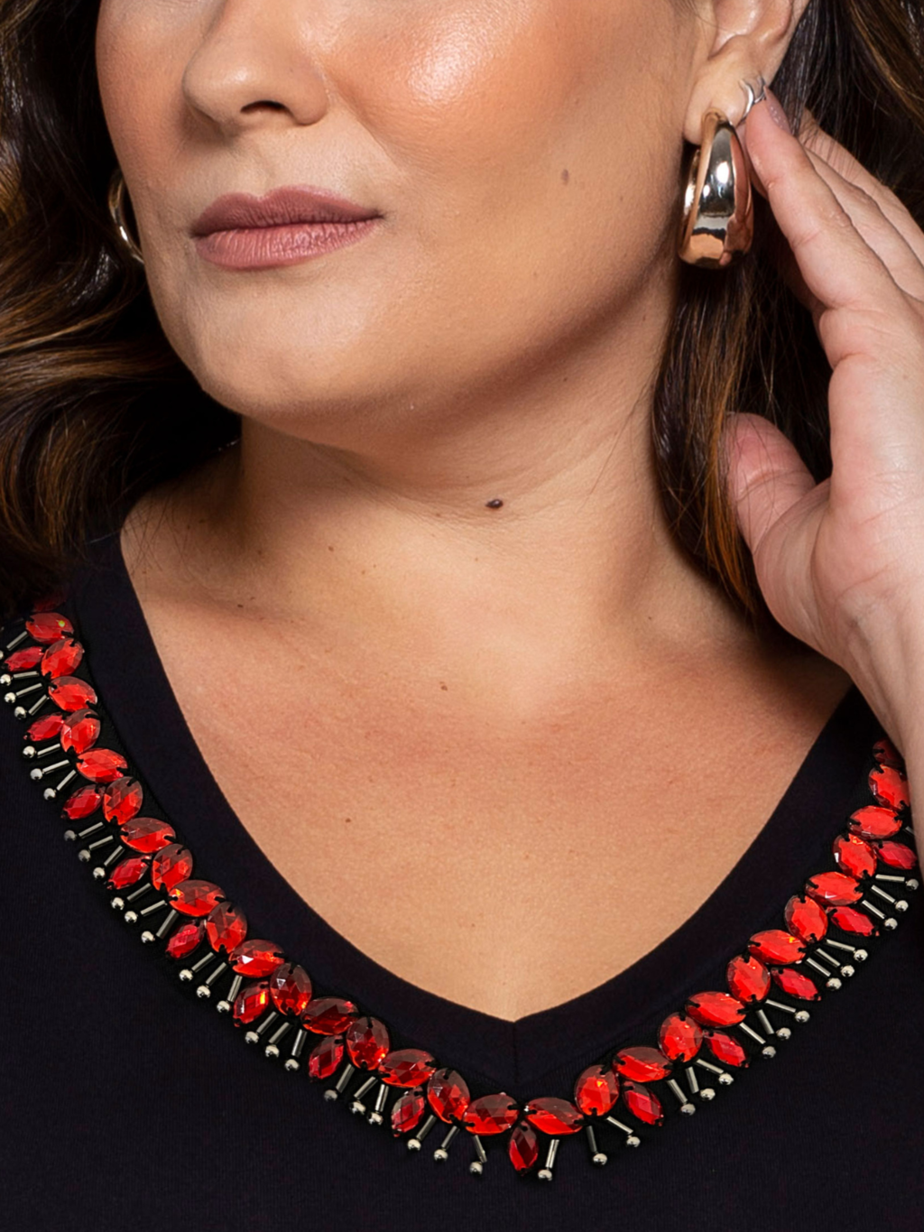 T-shirt Rubi Bordada - Divina Garota