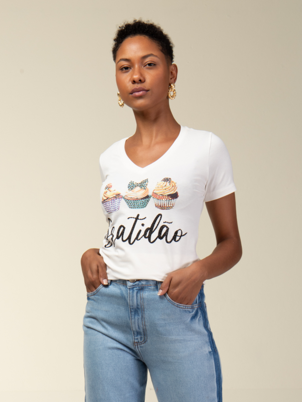 T-Shirt Cupcakes - Divina Garota