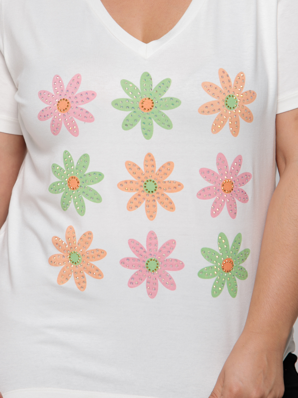 T-shirt Margaridas coloridas - Divina Garota