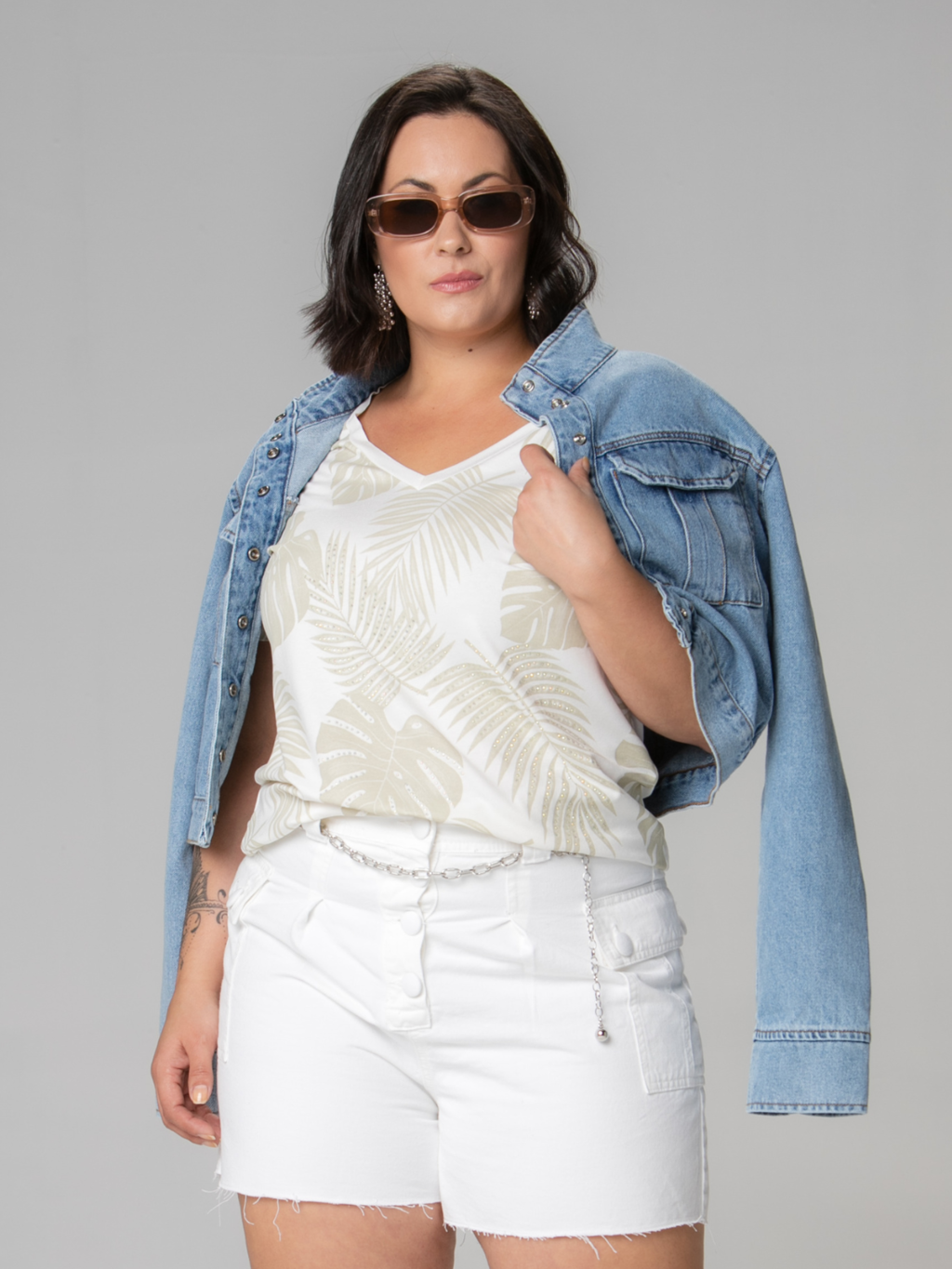 T-shirt Estampa Tropical