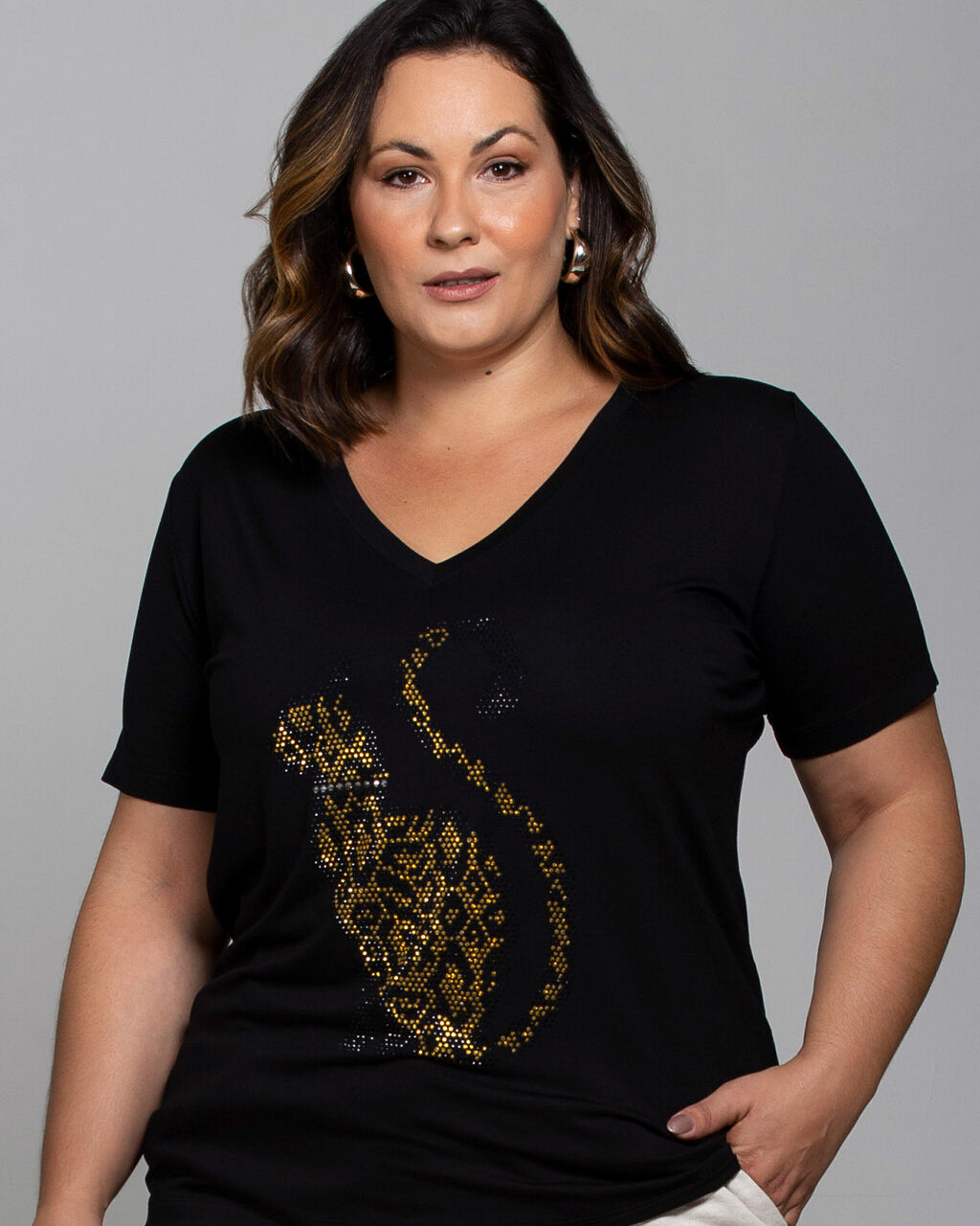 T-shirt Gato Tigrado