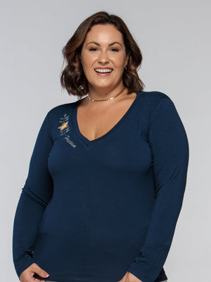 Manga Longa Preciosa Bordada - Divina Garota