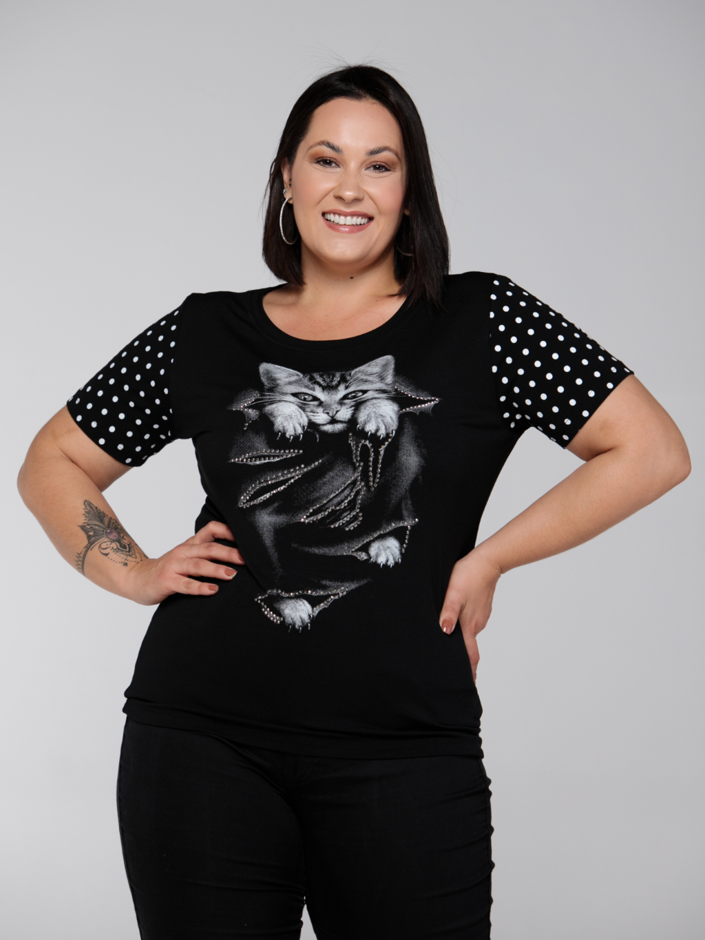 T-shirt Gato Poa