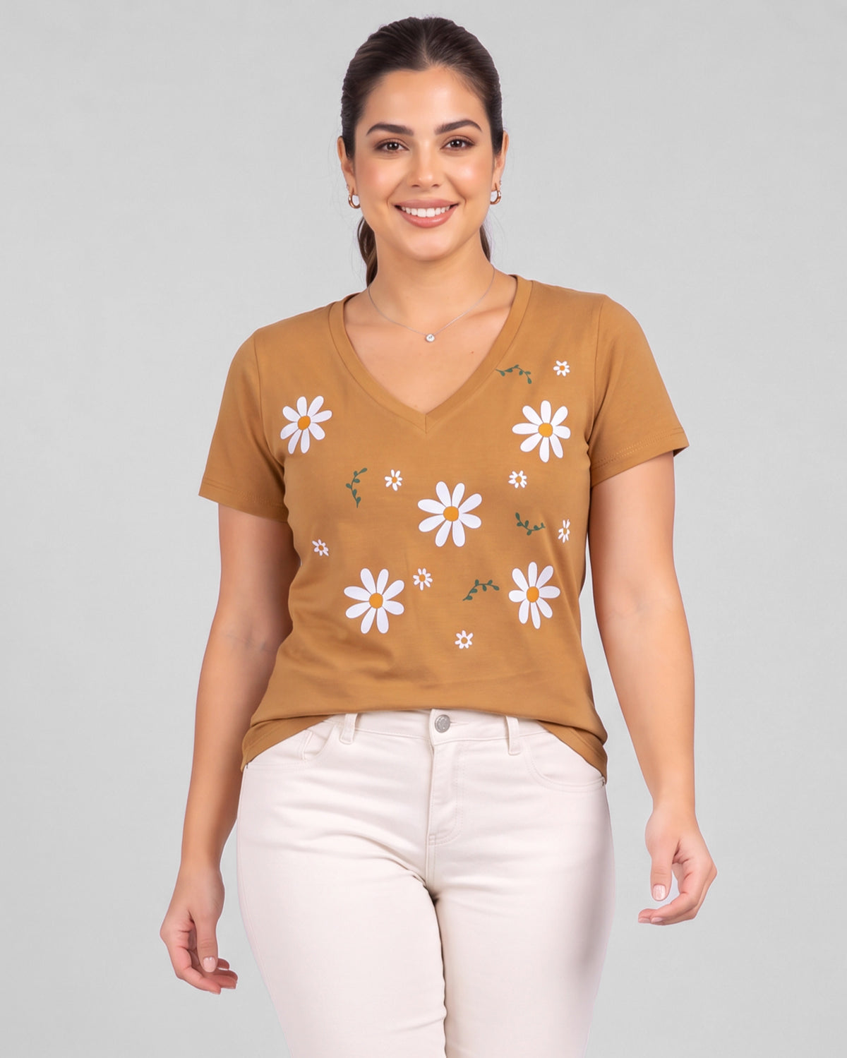 T-shirt Feminina Jardim de Margaridas