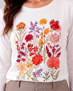 Blusa Manga Longa Jardim