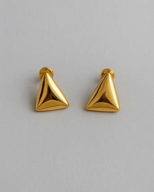 Brinco Triangular Dourado - Divina Garota