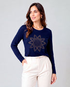 Blusa Manga Girassol Dourado