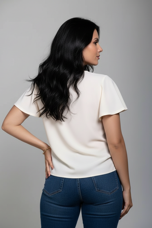 Blusa Essencial Manga Sino Divina Garota