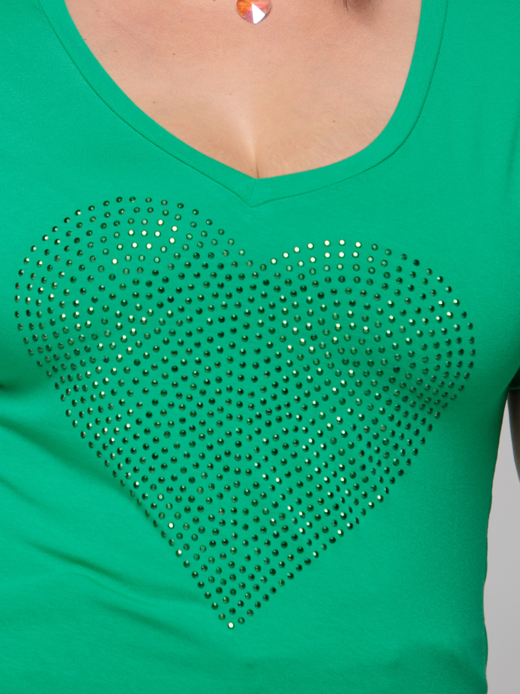T-shirt Verde Coração