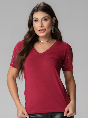 T-shirt Manga Brilhante - Divina Garota