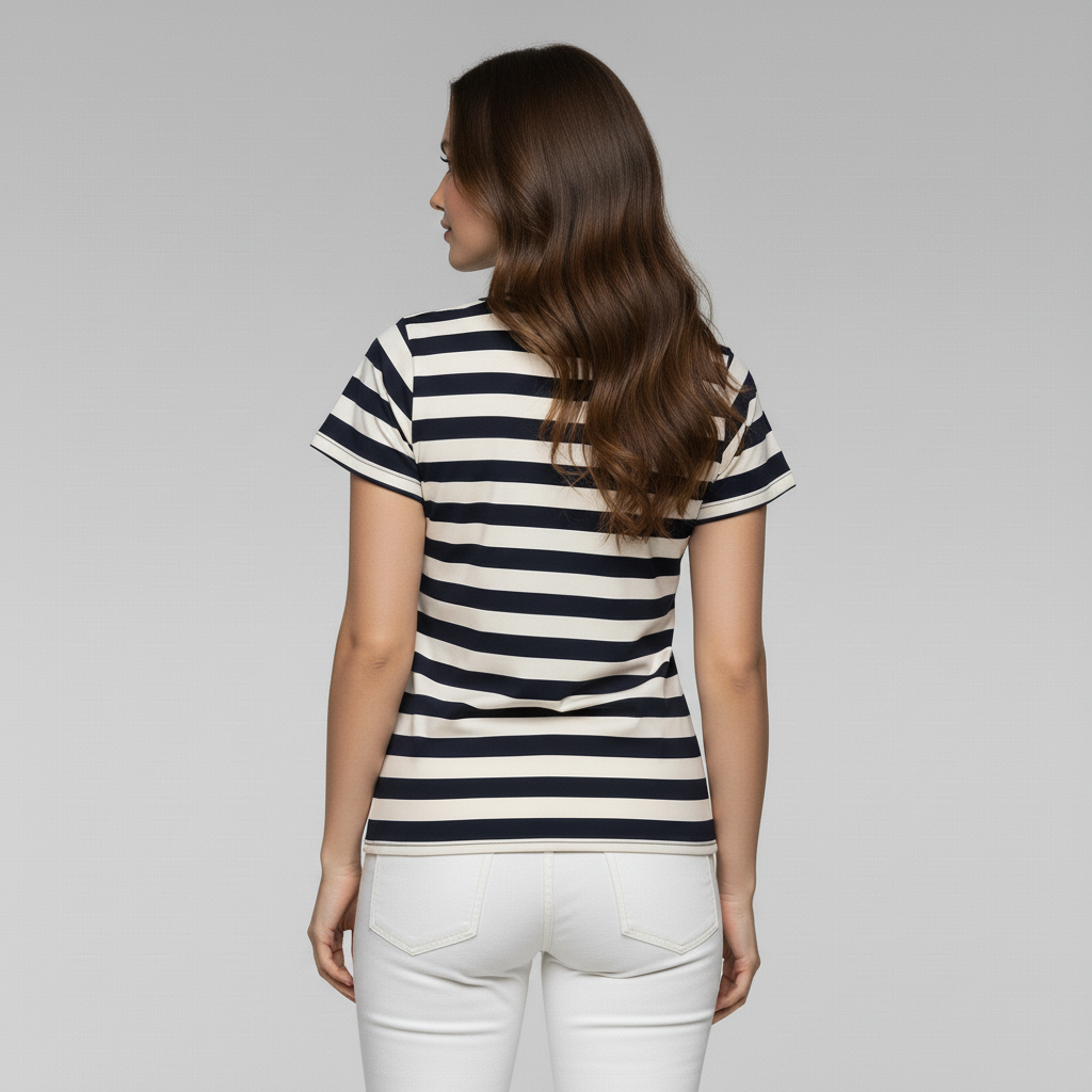 Blusa Sino Listrada Navy