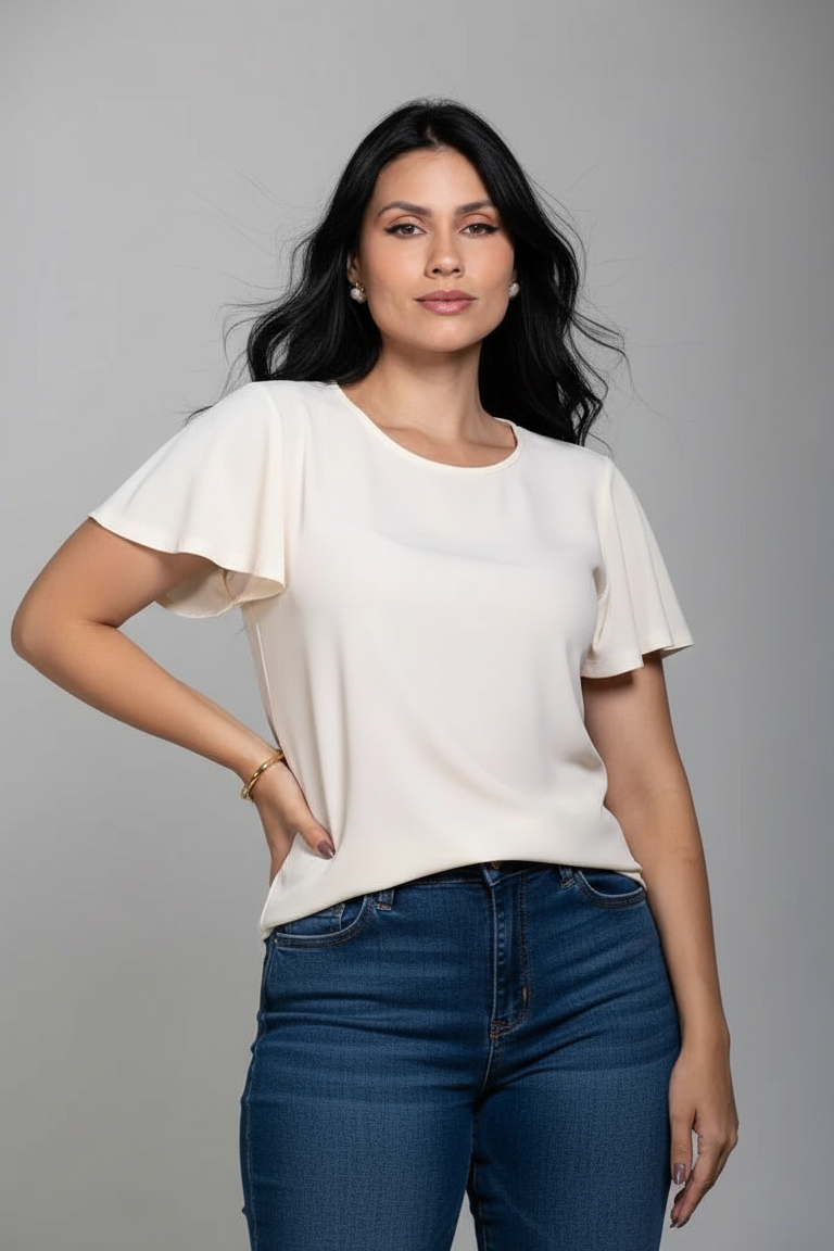 Blusa Essencial Manga Sino