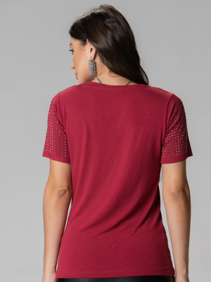 T-shirt Manga Brilhante - Divina Garota