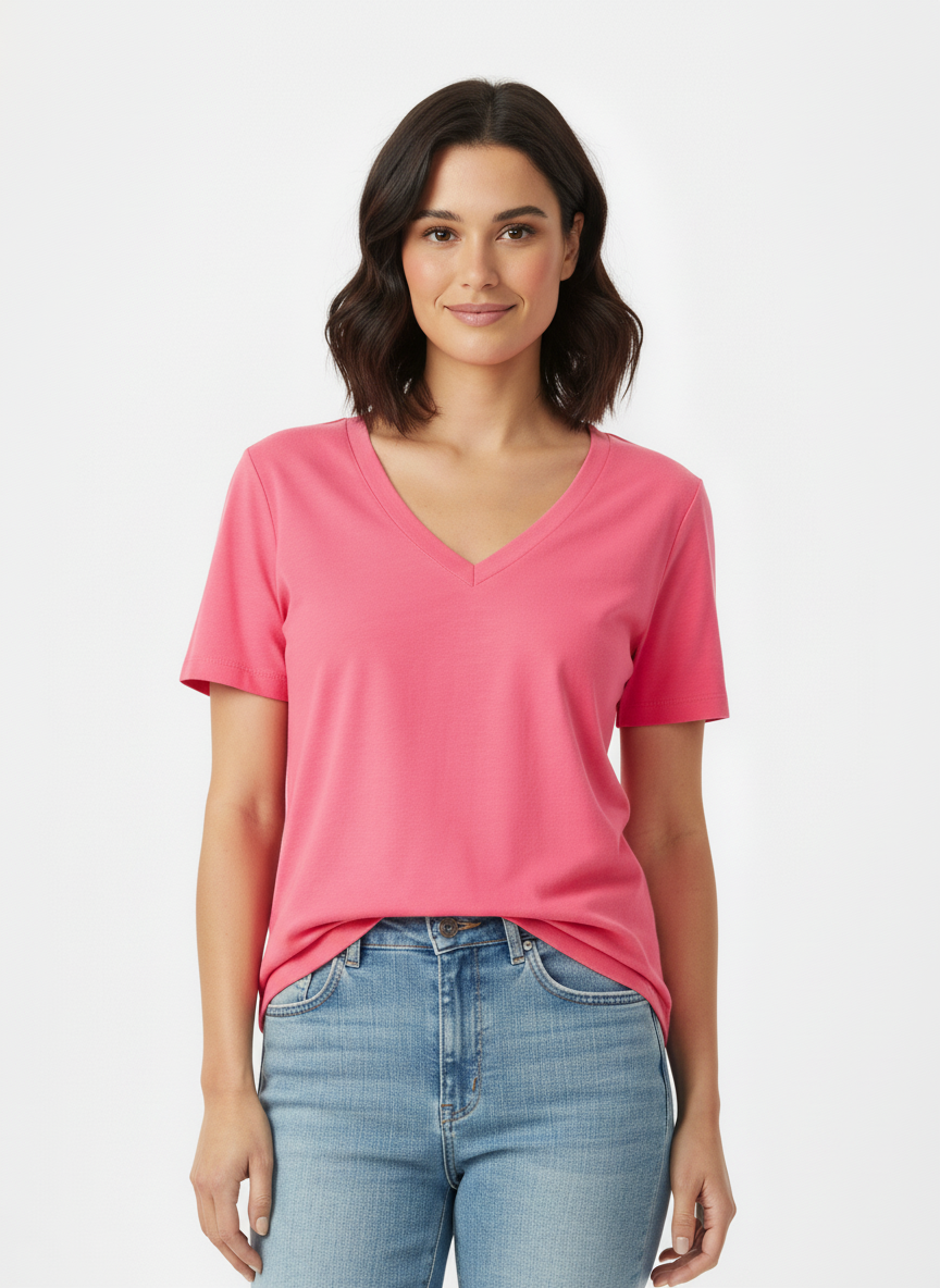 T-shirt Essencial Gola V