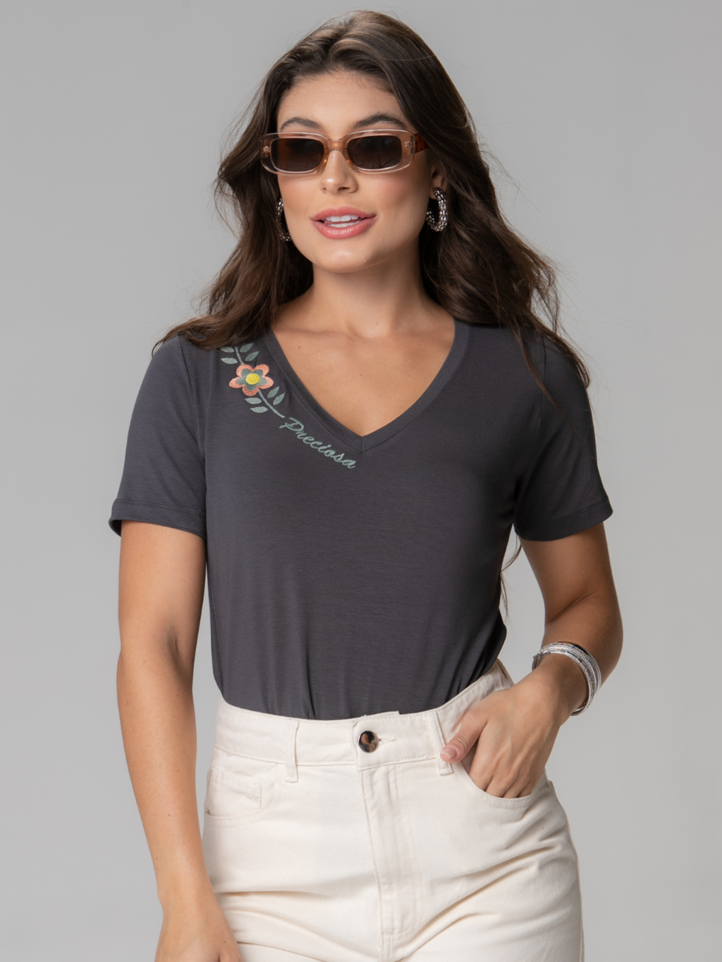 T-Shirt Bordada Preciosa