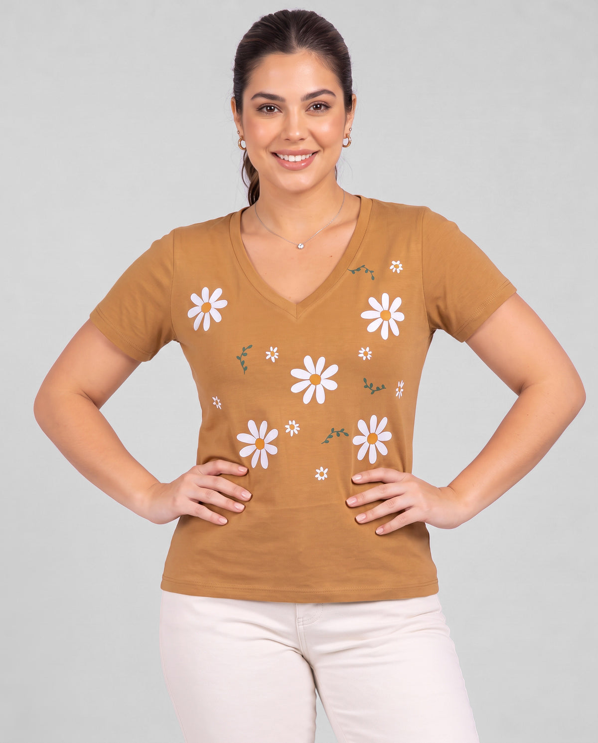T-shirt Feminina Jardim de Margaridas