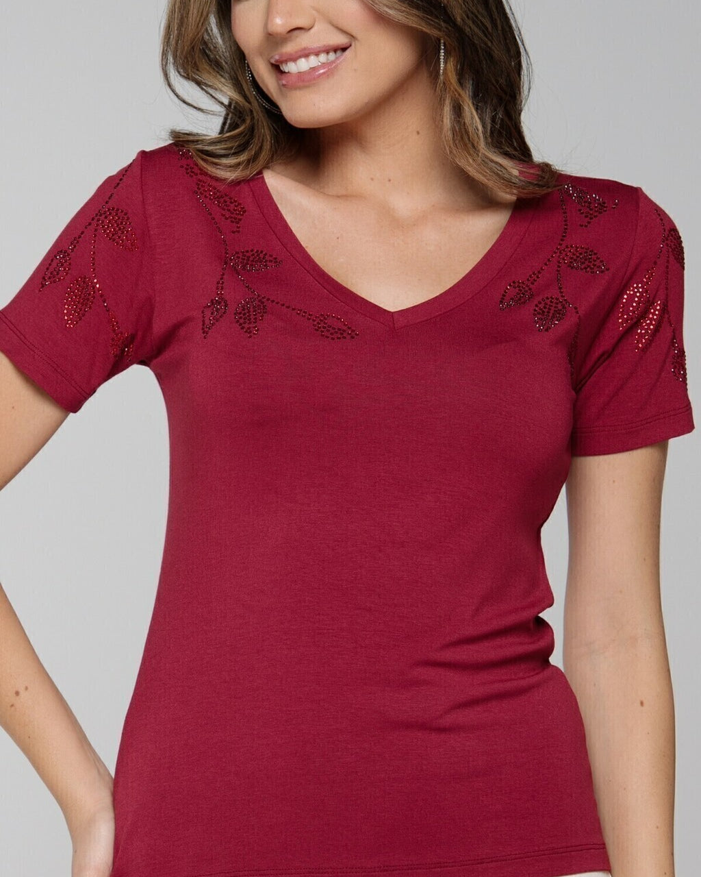 T-shirt Vibrante Strass