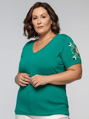 T-shirt Bordada Mandala Blossom - Divina Garota