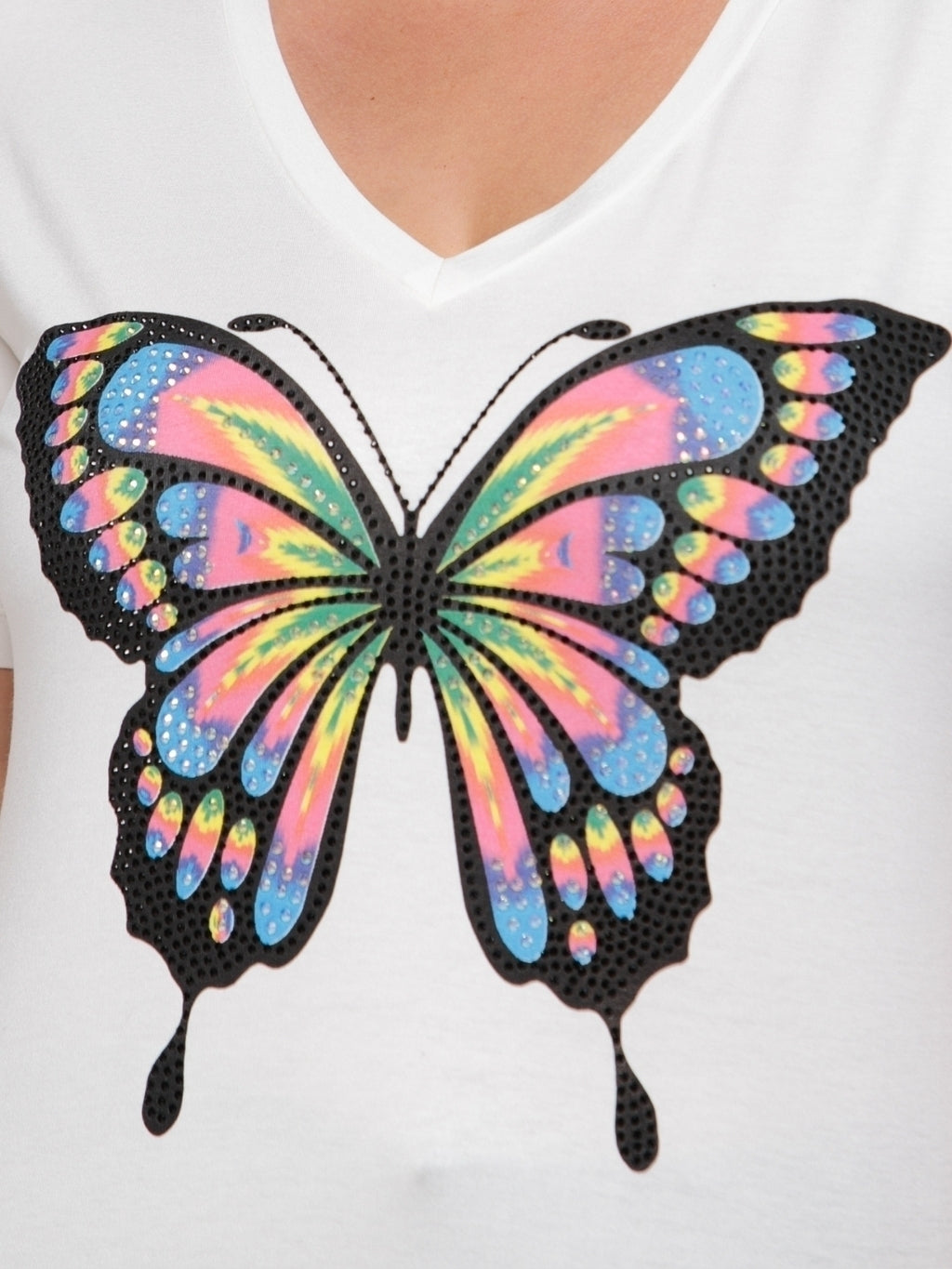T-shirt Borboleta Colorida - Divina Garota