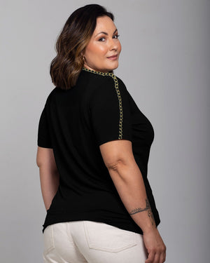 T-shirt Luxo Bordada - Divina Garota