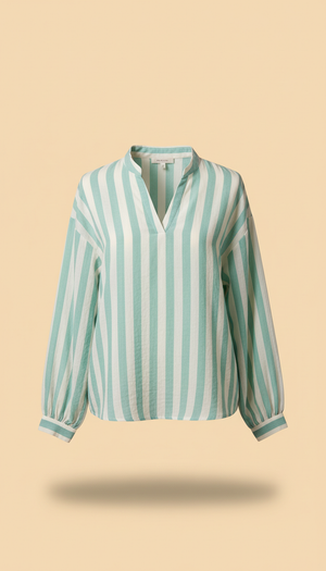 Blusa básica manga bufante