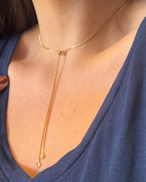 Colar Gravata Ponto de Luz - Divina Garota