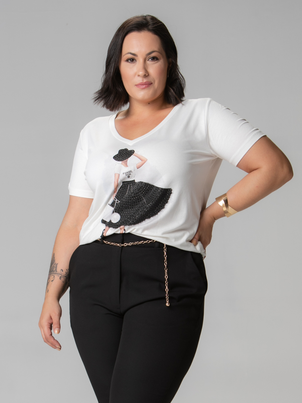 T-Shirt Menina de Saia