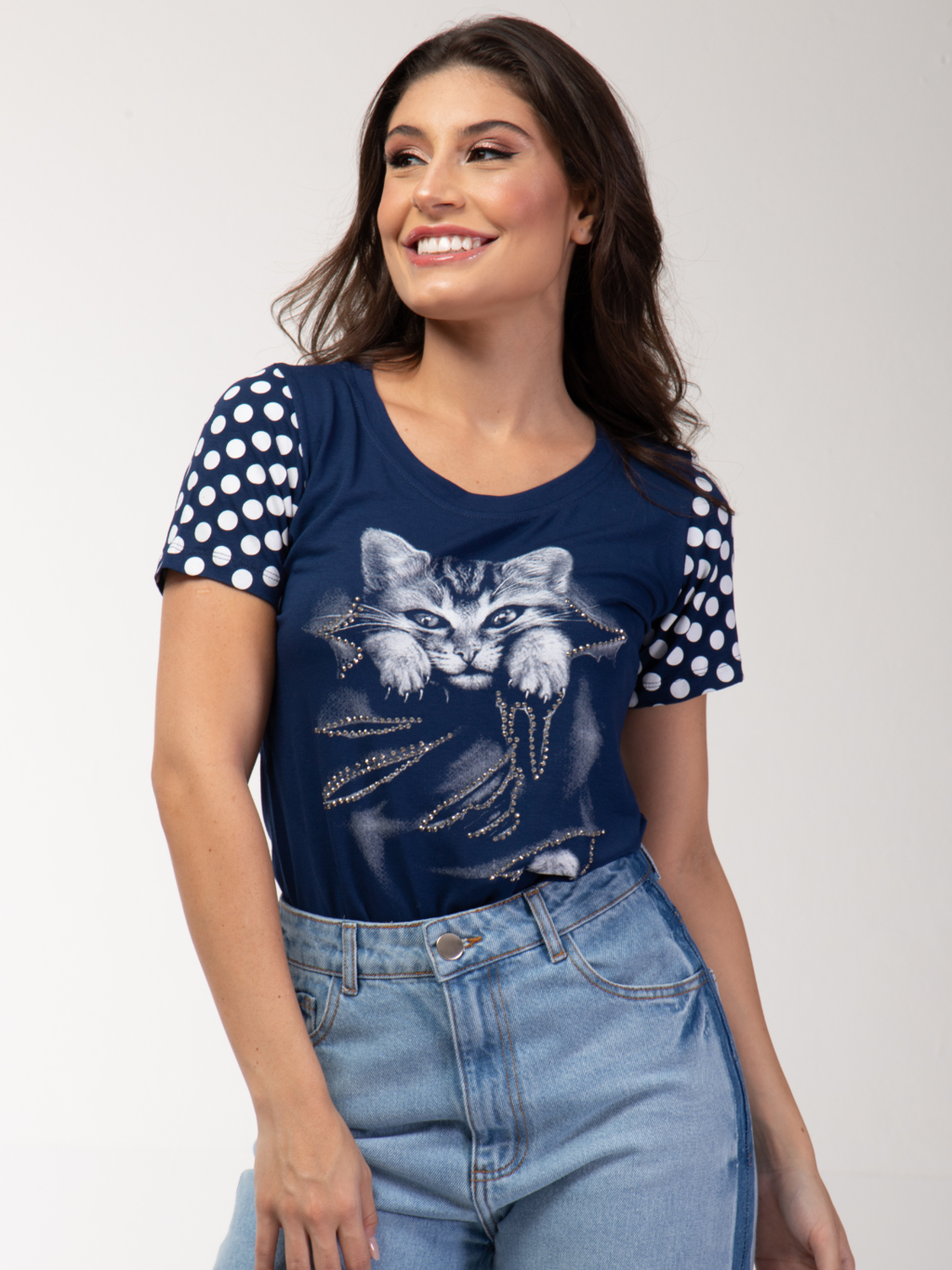 T-shirt Gato Poa