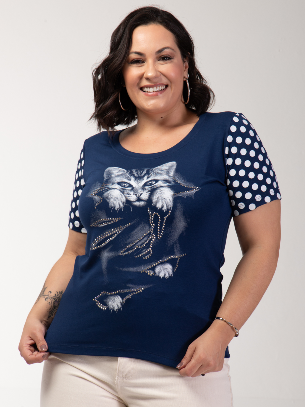 T-shirt Gato Poa