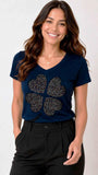 T-Shirt Trevo strass