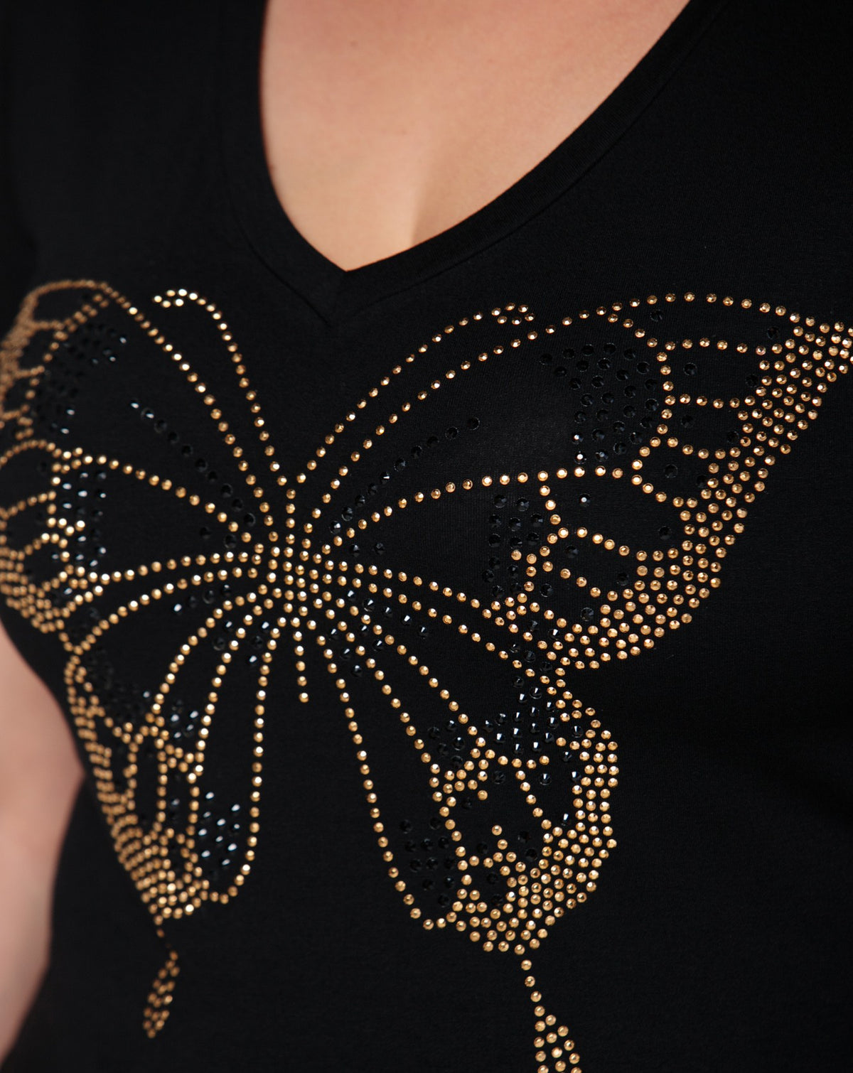 T-shirt Butterfly Strass