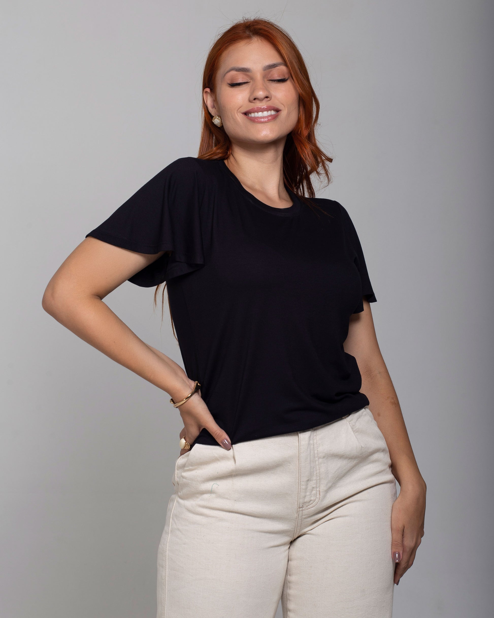 Blusa Essencial Manga Sino