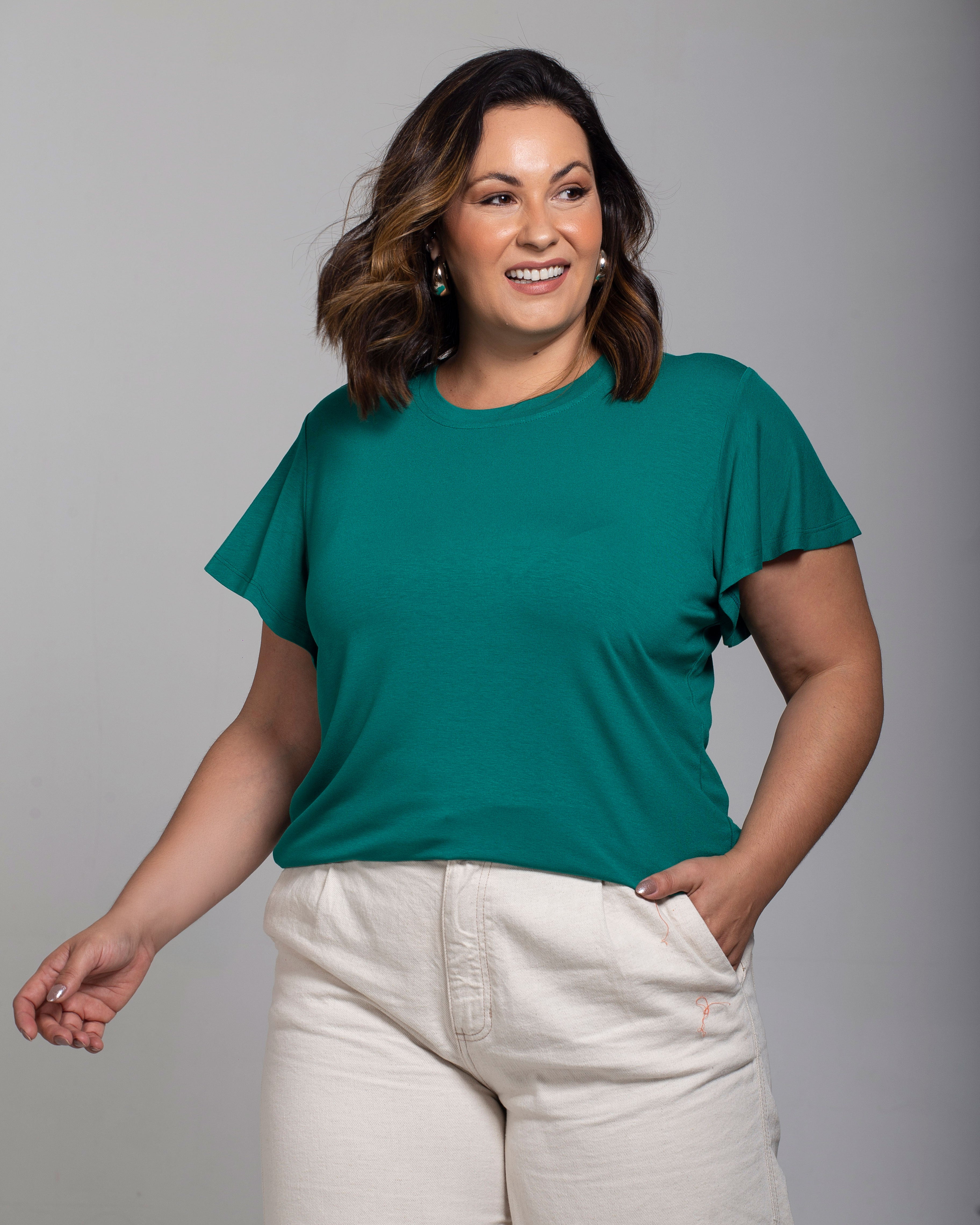 Blusa Essencial Manga Sino - Divina Garota