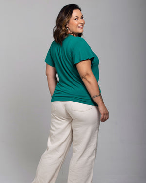 Blusa Essencial Manga Sino - Divina Garota