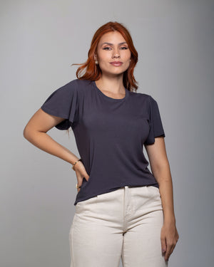 Blusa Essencial Manga Sino - Divina Garota