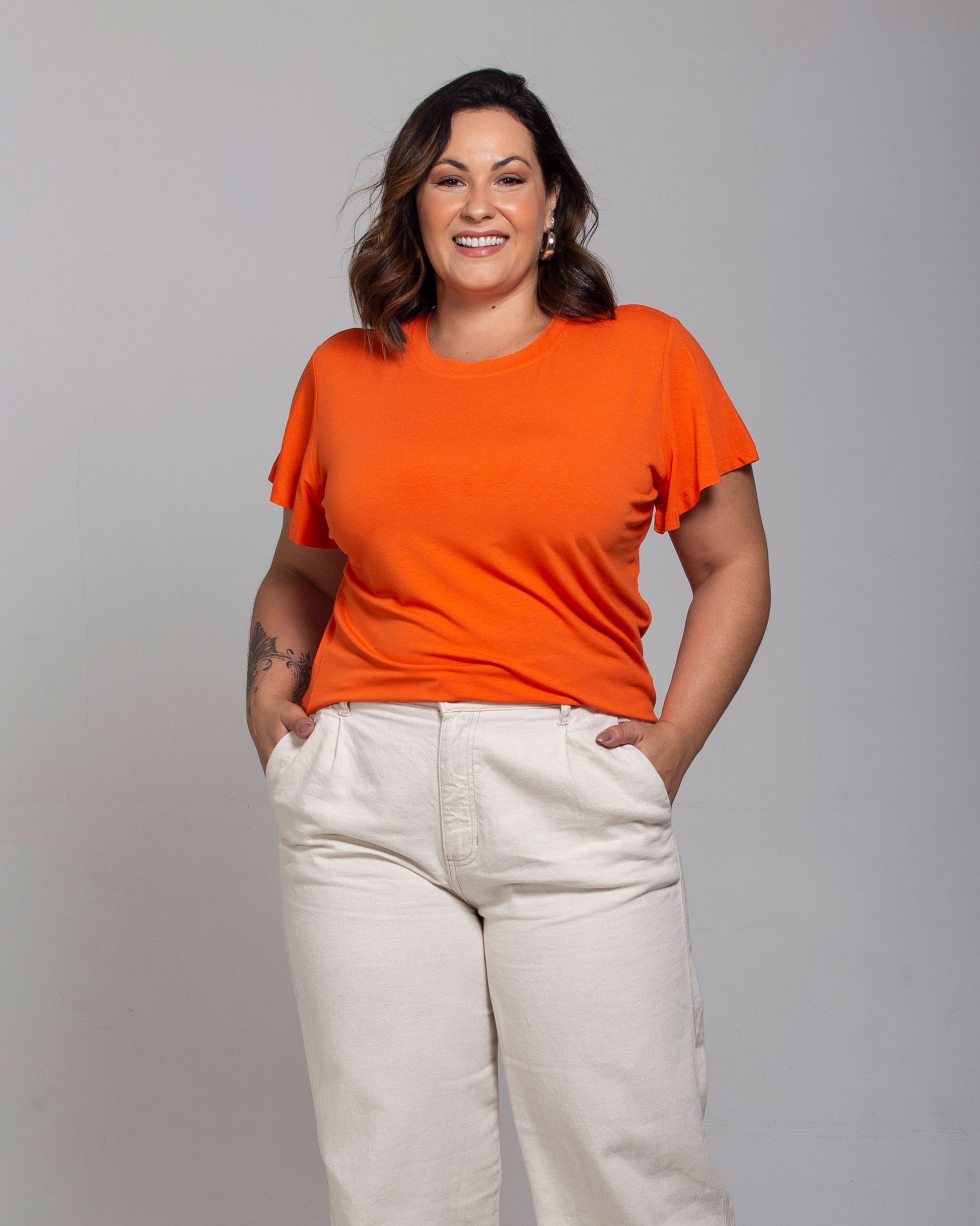 Blusa Essencial Manga Sino