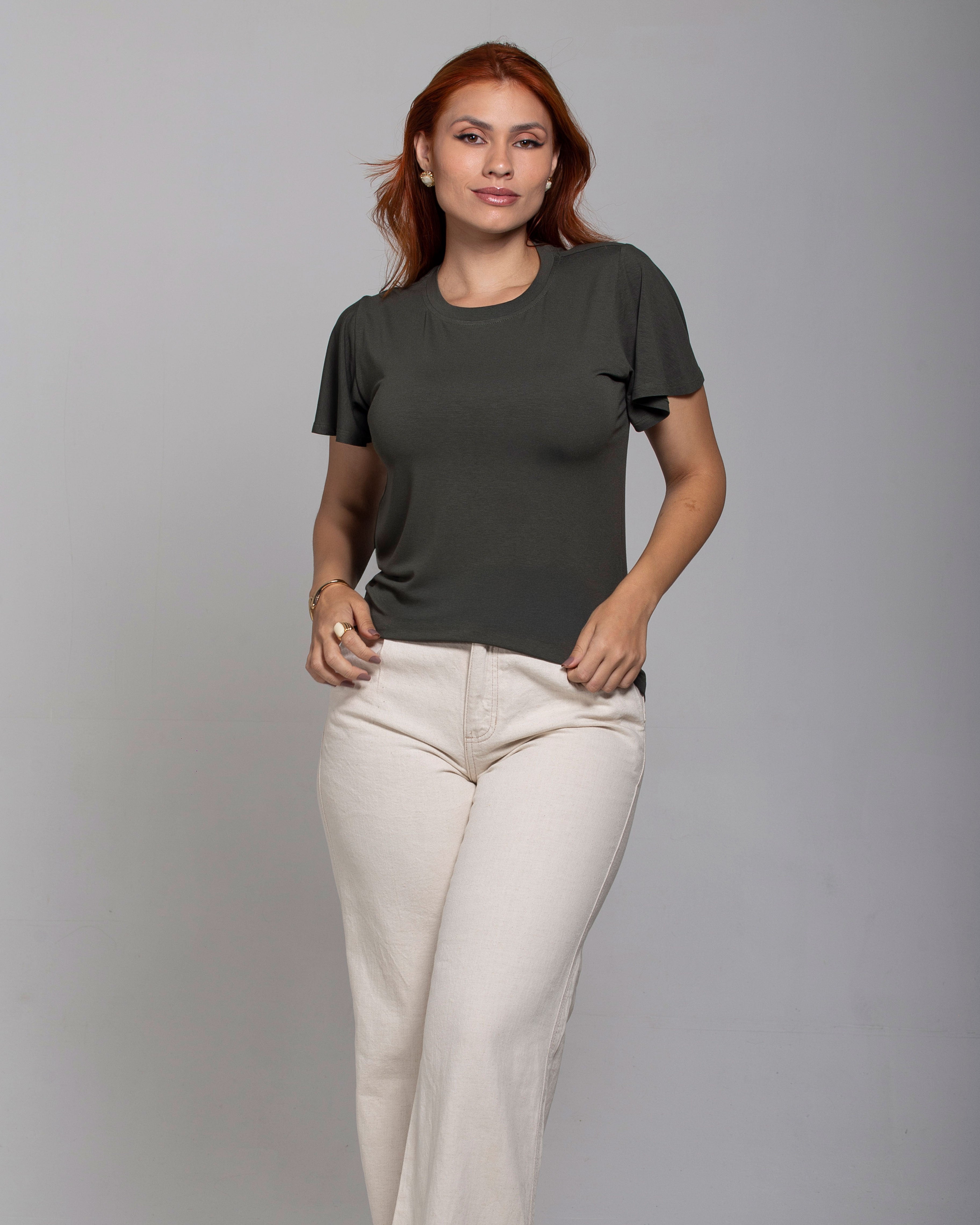 Blusa Essencial Manga Sino - Divina Garota