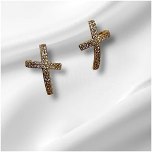 Brinco Cruz Dourada - Divina Garota